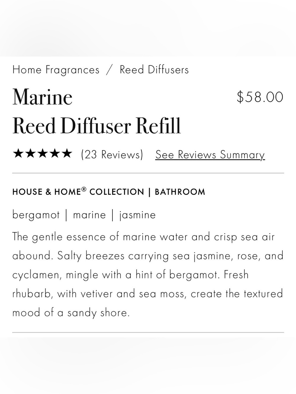 Lafco Marine Reed Diffuser Refill - Picture 3 of 5